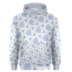 Sweet Doodle Pattern Blue Men s Pullover Hoodies by ImpressiveMoments