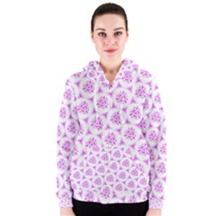 Sweet Doodle Pattern Pink Women s Zipper Hoodies by ImpressiveMoments