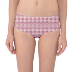 Cute Seamless Tile Pattern Gifts Mid-waist Bikini Bottoms by GardenOfOphir