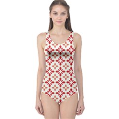 Cute Seamless Tile Pattern Gifts Women s One Piece Swimsuits by GardenOfOphir