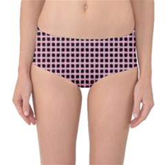 Cute Seamless Tile Pattern Gifts Mid-waist Bikini Bottoms by GardenOfOphir