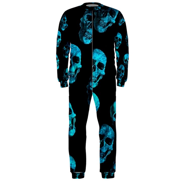 Skulls Blue OnePiece Jumpsuit (Men) 