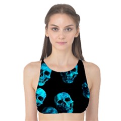 Skulls Blue Tank Bikini Top by ImpressiveMoments