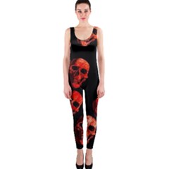 Skulls Red Onepiece Catsuits by ImpressiveMoments