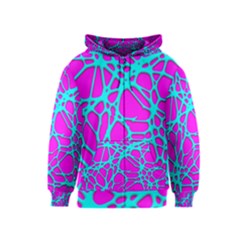 Hot Web Turqoise Pink Kids Zipper Hoodies by ImpressiveMoments