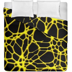 Hot Web Yellow Duvet Cover (king Size) by ImpressiveMoments