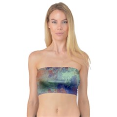 Abstract In Green, Orange, And Blue Women s Bandeau Tops by digitaldivadesigns