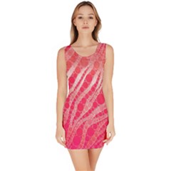 Florescent Pink Zebra Pattern  Bodycon Dresses