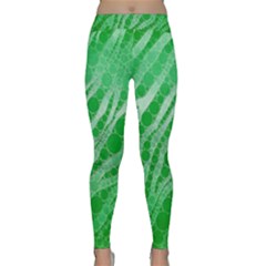 Florescent Green Zebra Abstract  Yoga Leggings