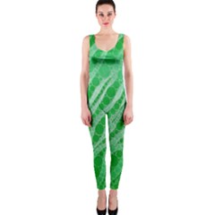 Florescent Green Zebra Abstract  Onepiece Catsuits by OCDesignss