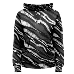 Black&white Zebra Abstract  Women s Pullover Hoodies by OCDesignss