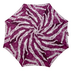 Purple Zebra Print Bling Pattern  Straight Umbrellas by OCDesignss