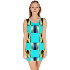 Triangles In Rectangles Pattern Bodycon Dress by LalyLauraFLM