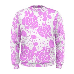 Floral Wallpaper Pink Men s Sweatshirts by ImpressiveMoments