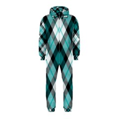 Smart Plaid Teal Hooded Jumpsuit (kids) by ImpressiveMoments