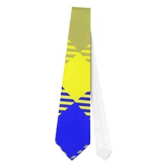 Smart Plaid Blue Yellow Neckties (one Side)  by ImpressiveMoments