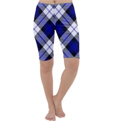 Smart Plaid Blue Cropped Leggings by ImpressiveMoments