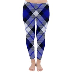 Smart Plaid Blue Winter Leggings by ImpressiveMoments