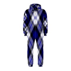 Smart Plaid Blue Hooded Jumpsuit (kids) by ImpressiveMoments