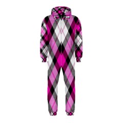 Smart Plaid Hot Pink Hooded Jumpsuit (kids) by ImpressiveMoments