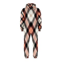 Smart Plaid Peach Hooded Jumpsuit (kids) by ImpressiveMoments