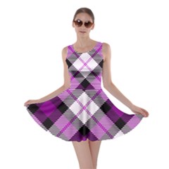 Smart Plaid Purple Skater Dresses by ImpressiveMoments