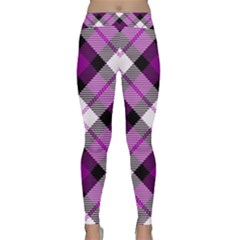 Smart Plaid Purple Yoga Leggings by ImpressiveMoments