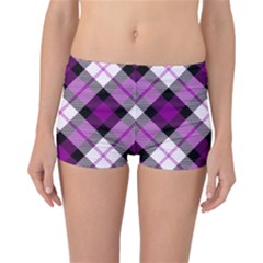 Smart Plaid Purple Reversible Boyleg Bikini Bottoms by ImpressiveMoments