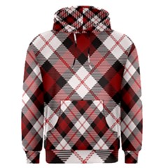 Smart Plaid Red Men s Pullover Hoodies