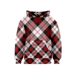 Smart Plaid Red Kid s Pullover Hoodies by ImpressiveMoments