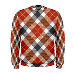 Smart Plaid Warm Colors Men s Sweatshirts by ImpressiveMoments