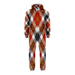 Smart Plaid Warm Colors Hooded Jumpsuit (kids) by ImpressiveMoments