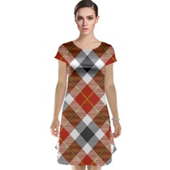 Smart Plaid Warm Colors Cap Sleeve Nightdresses by ImpressiveMoments