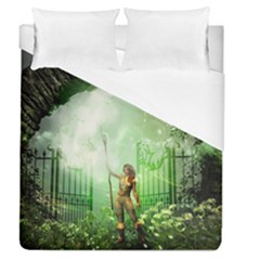 The Gate In The Magical World Duvet Cover Single Side (full/queen Size) by FantasyWorld7