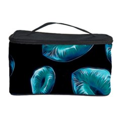 Turquoise Sassy Lips  Cosmetic Storage Cases