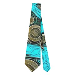 Turquoise Blue Zebra Abstract  Neckties (two Side)  by OCDesignss