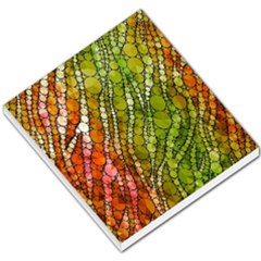 Orange Green Zebra Bling Pattern  Small Memo Pads