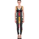 Mirrored rectangles in retro colors OnePiece Catsuit View1