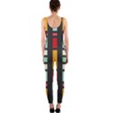 Mirrored rectangles in retro colors OnePiece Catsuit View2