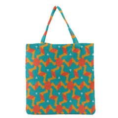 Sun Pattern Grocery Tote Bag