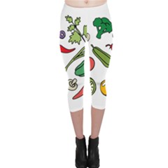 Vegetables 01 Capri Leggings