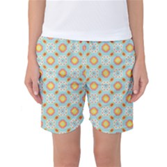 Cute Seamless Tile Pattern Gifts Women s Basketball Shorts by GardenOfOphir