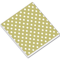 Lime Green Polka Dots Small Memo Pads by GardenOfOphir