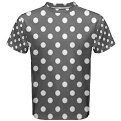 Gray Polka Dots Men s Cotton Tees