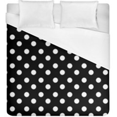 Black And White Polka Dots Duvet Cover Single Side (kingsize)