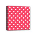 Hot Pink Polka Dots Mini Canvas 4  x 4  View1