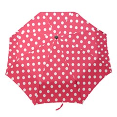 Hot Pink Polka Dots Folding Umbrellas