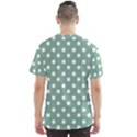 Mint Green Polka Dots Men s Sport Mesh Tees View2