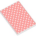 Coral And White Polka Dots Large Memo Pads View1