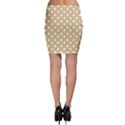 Mint Polka And White Polka Dots Bodycon Skirts View2